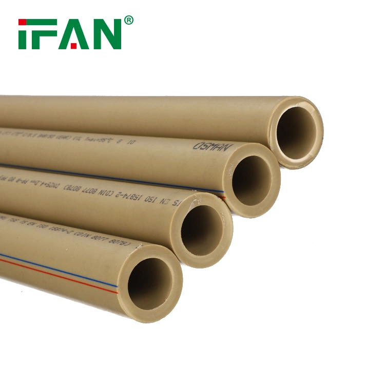 Ifan Hot Sale PPR Plastic Pipe Water Tubes Plastic Brown Color Pn20 20-110mm Pipe for Water Supply