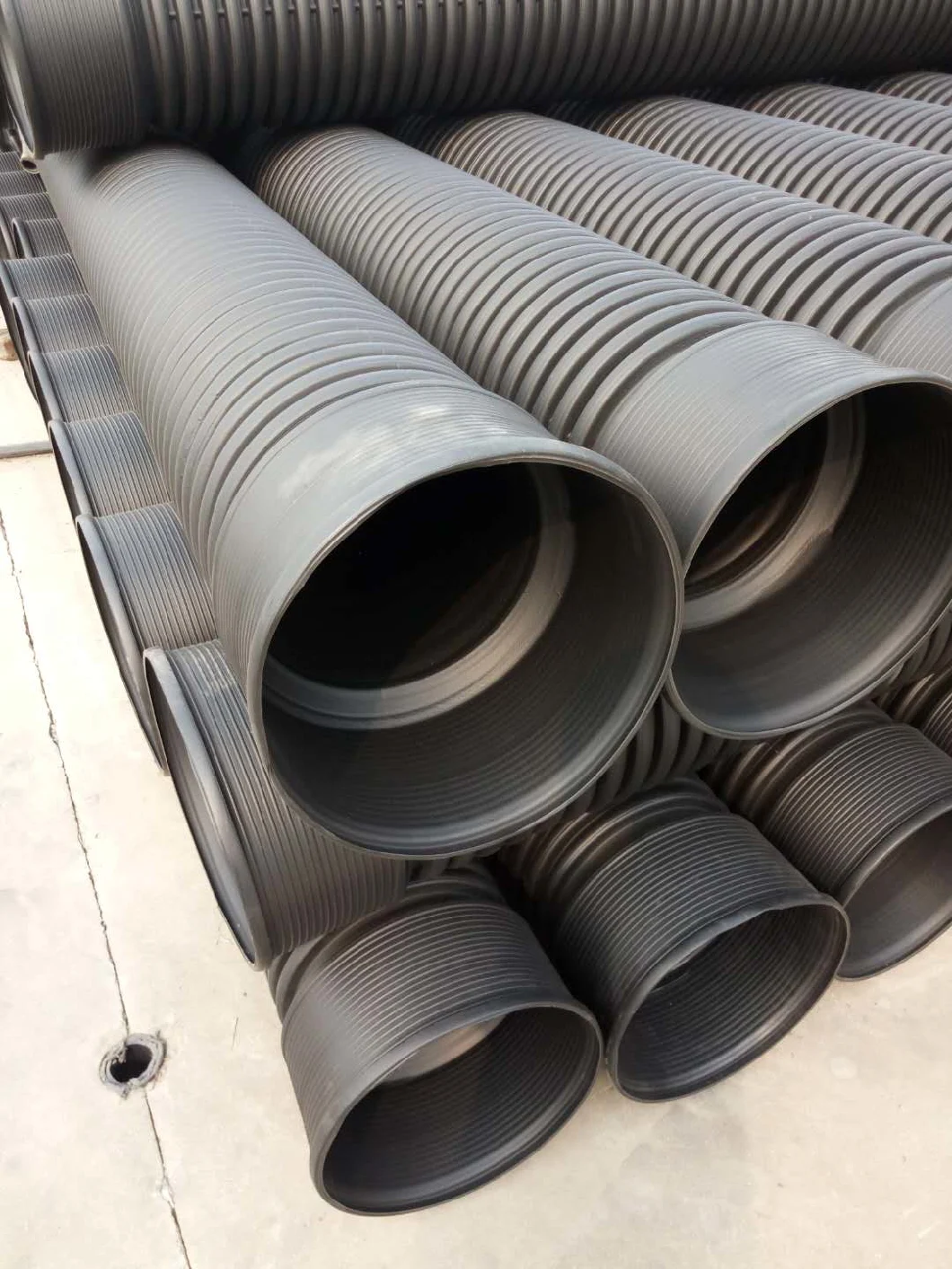 China Factory Supplyer HDPE Large Diameter Corrugated Drainage Pipe