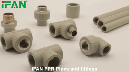 Ifan горячая распродажа PPR пластиковые трубы водопроводные трубы пластиковый коричневый цвет Pn20 20-110 мм трубы для водоснабжения
