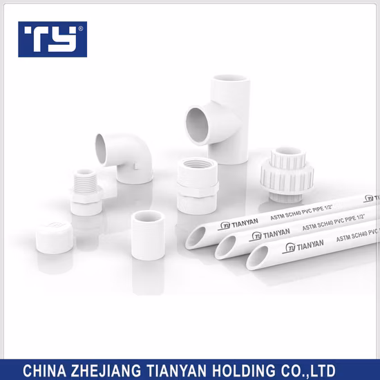Ty Brands ASTM Sch40 Sch80 стандартные трубы для водоснабжения из ПВХ/пластика всех размеров