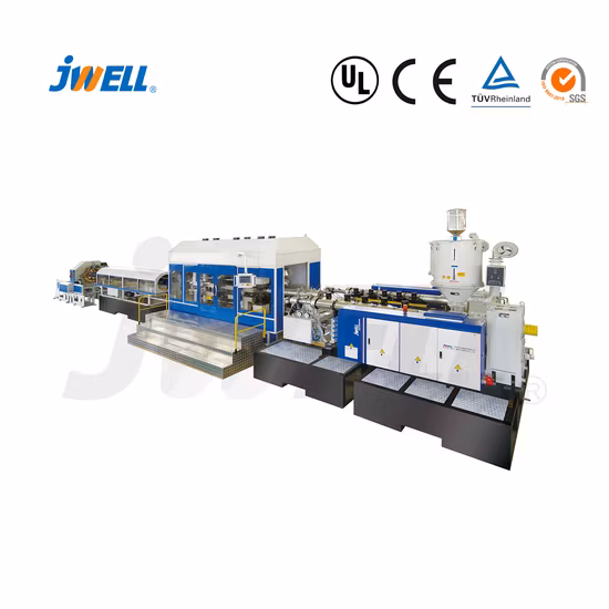 Вертикальная двустенная гофрированная труба из ПНД.