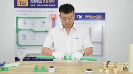Фитинги для гидравлических световых труб из полипропилена PPR марки Ty, случайный выбор производителей пластика