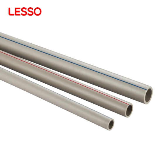 Пластиковая труба высокого давления Lesso PN25 серого цвета 20-160 мм